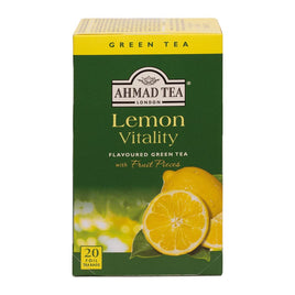 English Teas, Lemon Green Tea" - Tagged & Aluminium Foil Enveloped Teabags