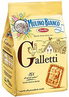 Mulino Bianco: "Galletti" shortbread with sugar granules - 12.3 Oz (350g) Pack of 2 [ Italian Import ]