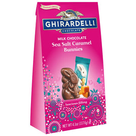 GHIRARDELLI Milk Chocolate Sea Salt Caramel Bunnies, 4.1 OZ Bag