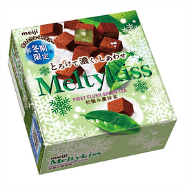 Meiji Melty kiss Chocolate First Pickled Dark Green Tea flavor Japan Dagashi