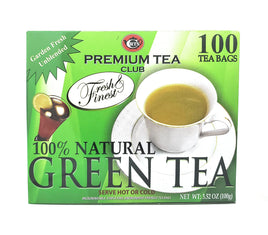 Green Tea - 100% Natural, 100 bags,(Ceylon Tea Club)