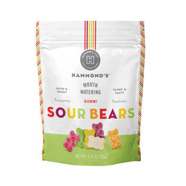 Hammond's Sour Gummy Bears 6oz Bag